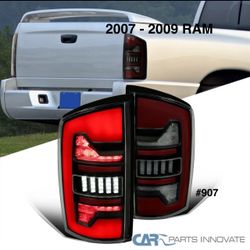 2007 To 2009 Dodge RAM 1500/2500/3500 Red LED Bar Tail Lights