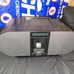 Sony ZS-s4iP Portable CD/ Radio Boombox (Black)