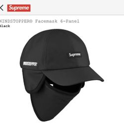 Supreme Windstopper Facemask 6-Panel FW22 Black