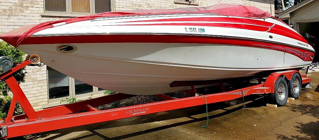 1999 Crownline LTD 454 Magnum with Bravo3, Hertiage trailer,