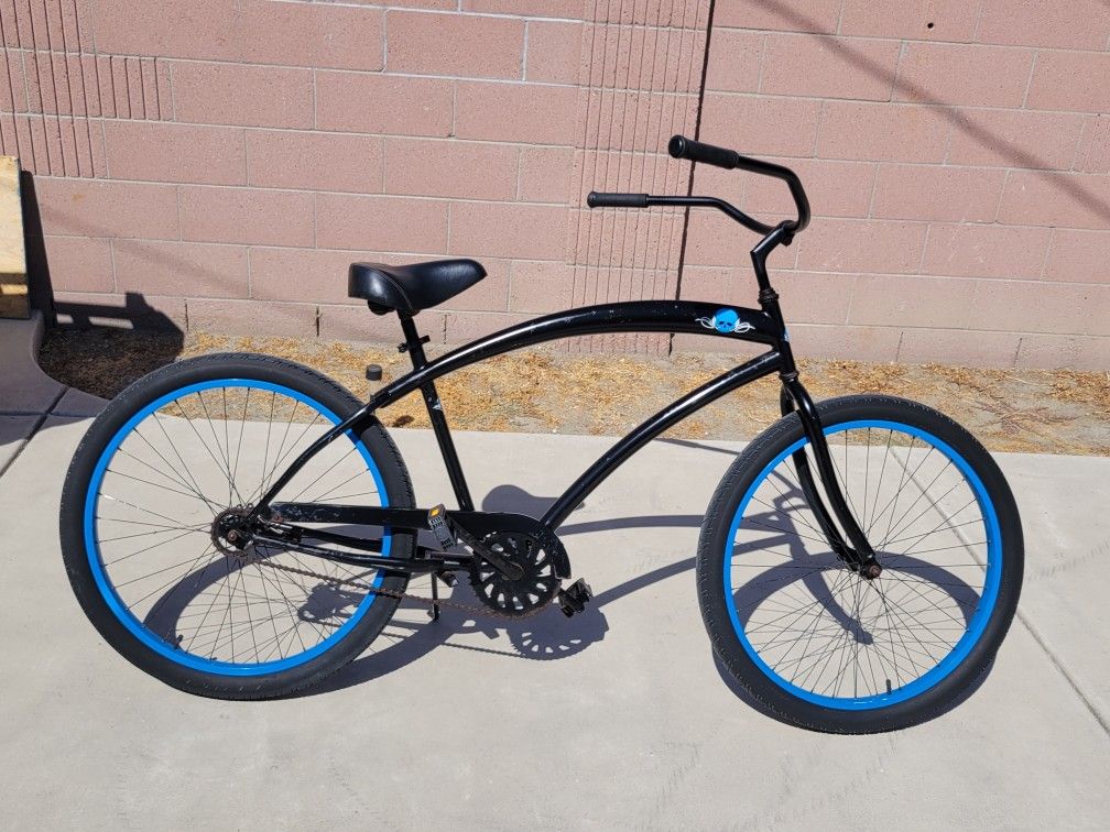 26" SkullxBones HBBC Men's Beach Cruiser Bike