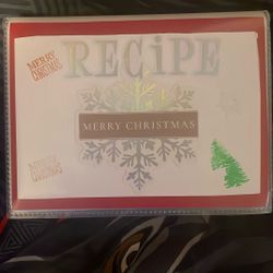 Handmade Christmas Themed DIY Recipe Book