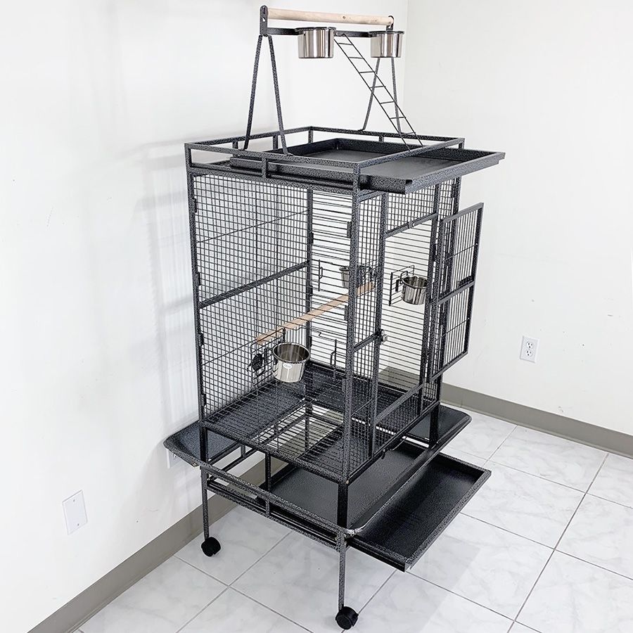 (NEW) $150 Large 68” Parrot Bird Cage for Parakeets Cockatiel Chinchilla Conure Cockatoo Lovebird Parakeet 