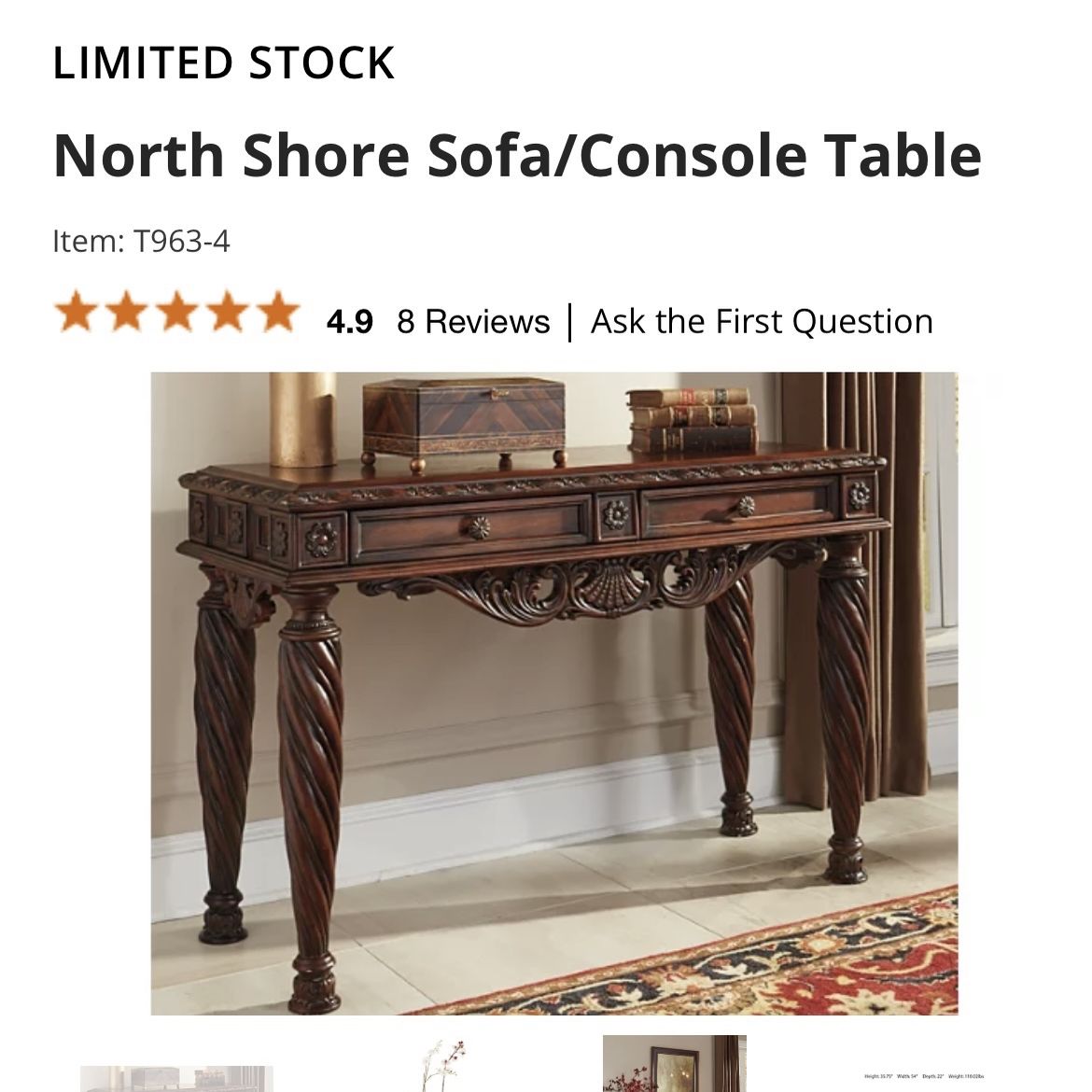 North Shore Sofa Console Table for Sale in Peoria AZ OfferUp
