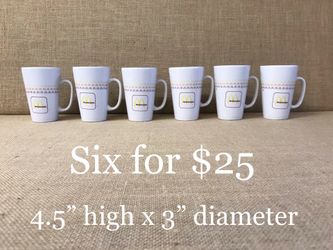 (6) McDonalds Group II Mugs (1980’s)