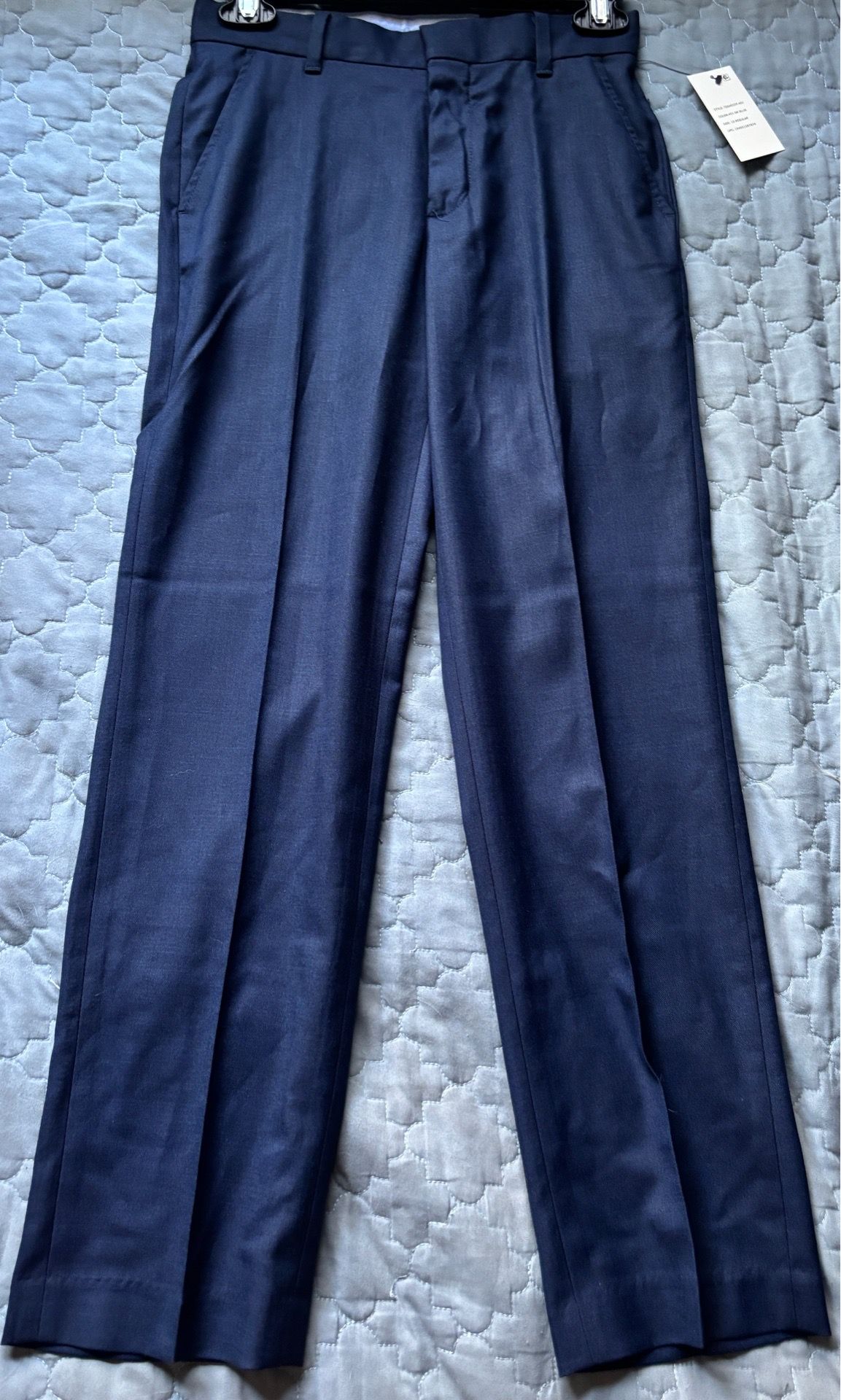 Tommy Hilfiger 401 Dark Blue The Flex Big Kids Dress Pants Size 12 New With Tags