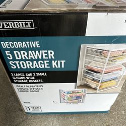 Everbuilt 5 Drawer Storage Rack Shelf Kit Brand New 
