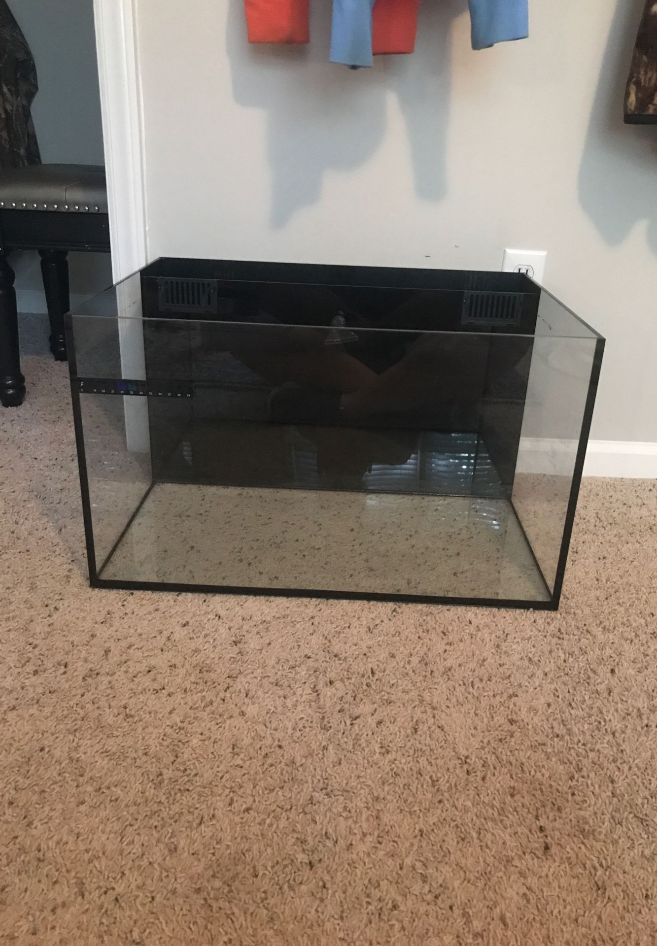 Aquarium with sump tank attached (18 gallons)