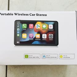 Portable Wireless Car Stereo, 7 HD Touchscreen 
