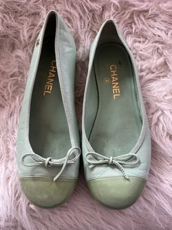 Chanel Mint Green Ballet Flats