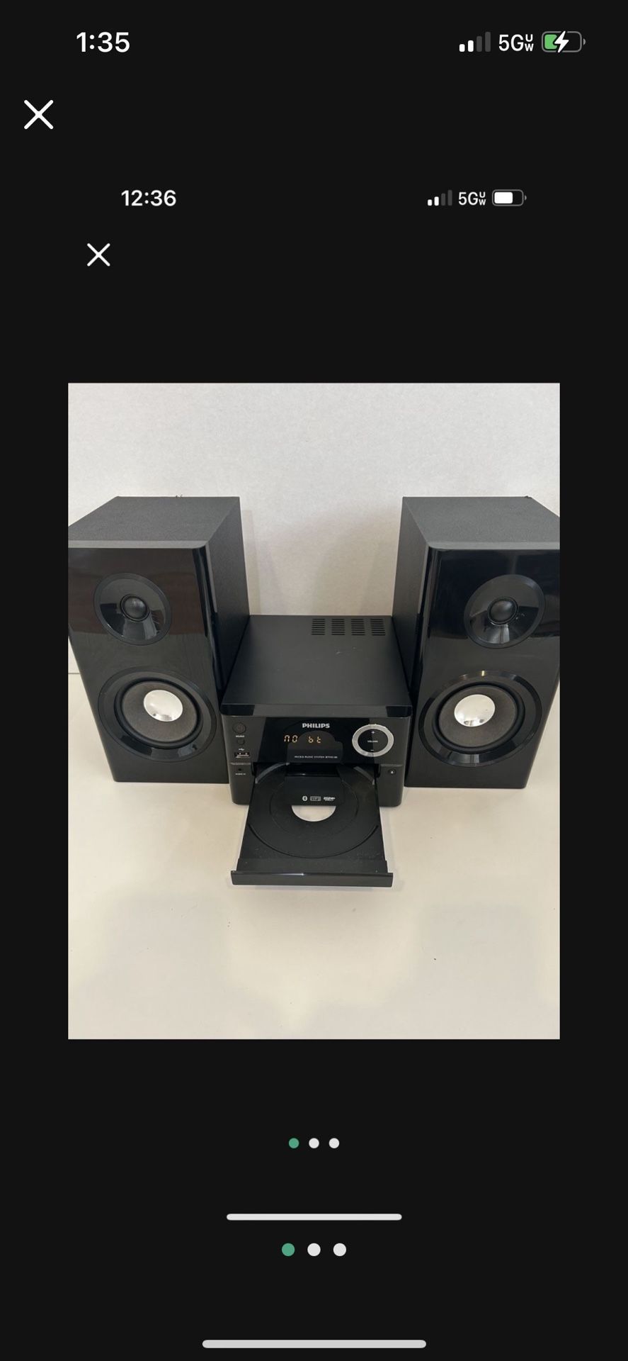 PHILIPS Micro Music System BTM2180 Bluetooth MP3 USB Direct AM/FM Direct Stereo