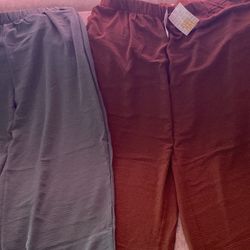 New 3x LulaRoe Pants (green And Brown) 