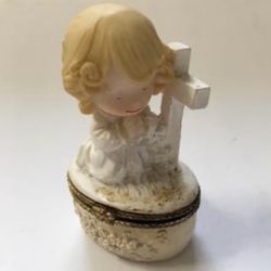 First Communion Trinket Box Keepsake Box - Girl