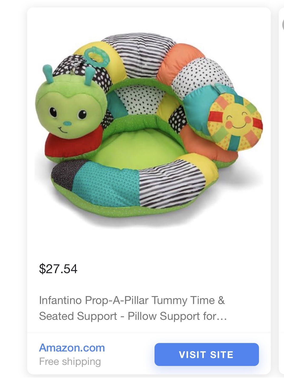 Infant Caterpillar Tummy Time Toy
