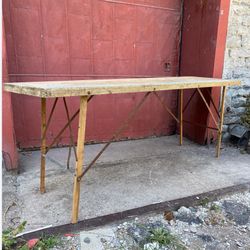 Vintage Wallpaper Fold In Half Table Tall Work 