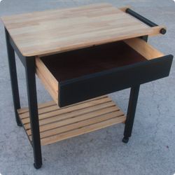 BEAUTIFUL "NEW" CUSTOM MADE HANDCRAFTED FOOD/BAR CART