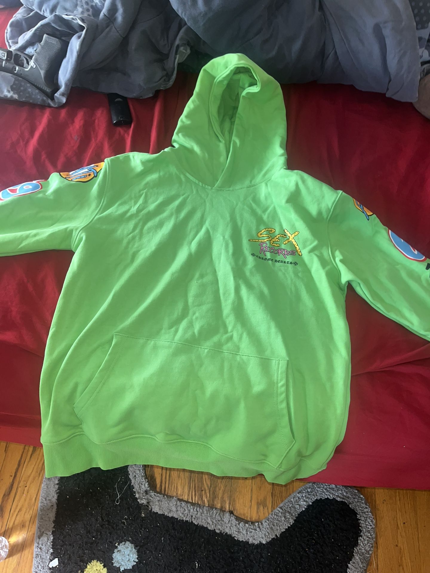 Green Chrome Hearts Hoodie