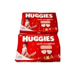 Huggies Size 5 Diapers, Little Snugglers Diapers
