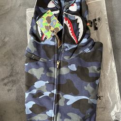 Blue Bape Hoodie