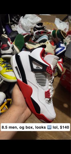 Jordan 4 fire red 8.5 men