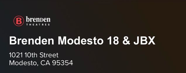 3 movie tickets for $12 at Brenden theater modesto for any showtime until October 31