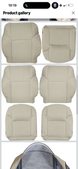 GXARTS 4PCS Driver and Passenger Side Bottom & Top Lean Back Leather Seat Cover Beige Tan #LB42 or FG42 Compatible with Toyota 4Runner