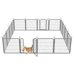Brand New Aster Pet Playpen 24 In X 16 Panels. Heavy Duty. Silver.