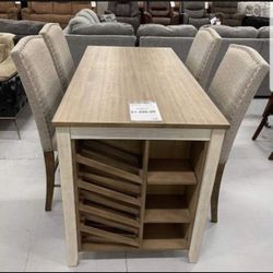 New Brand 💥 By Ashley Signature 5 Piece Special Dining Room Set / Table And 4 Chairs 🌹 In Stock ✅ Fastest Delivery 🚚 