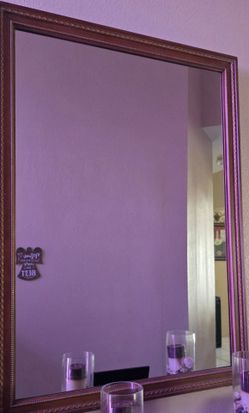 Large Wall Mirror with Decorative Frame 36x50