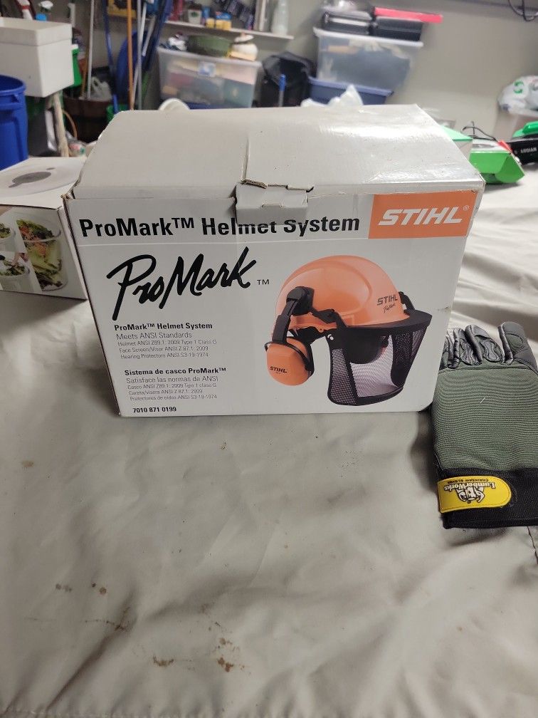 Stihl Promark Helmet & Gloves