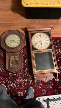 Two old clocks