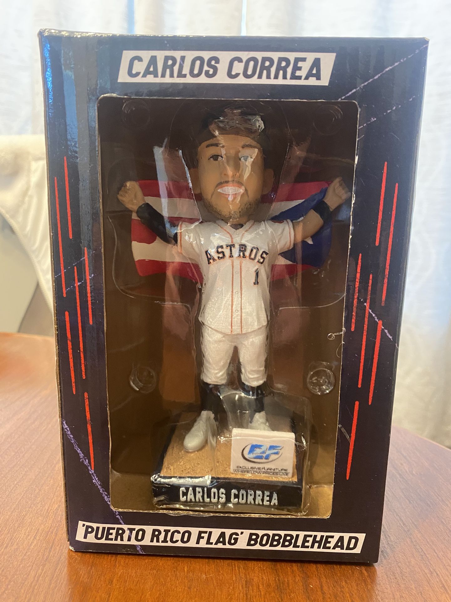 Houston Astros Carlos Correa Puerto Rico Flag Bobblehead