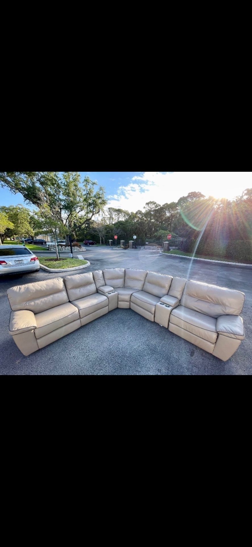 Leather Electric Sectional