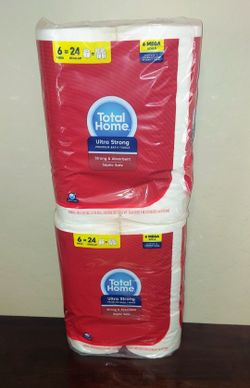 Total Home Ultra Strong Bath Tissue 12 Mega Rolls