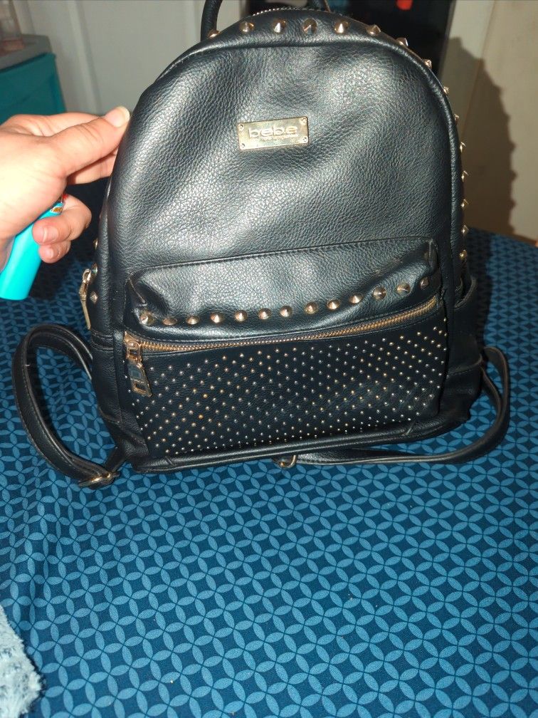 Black Studded Bebe Bag