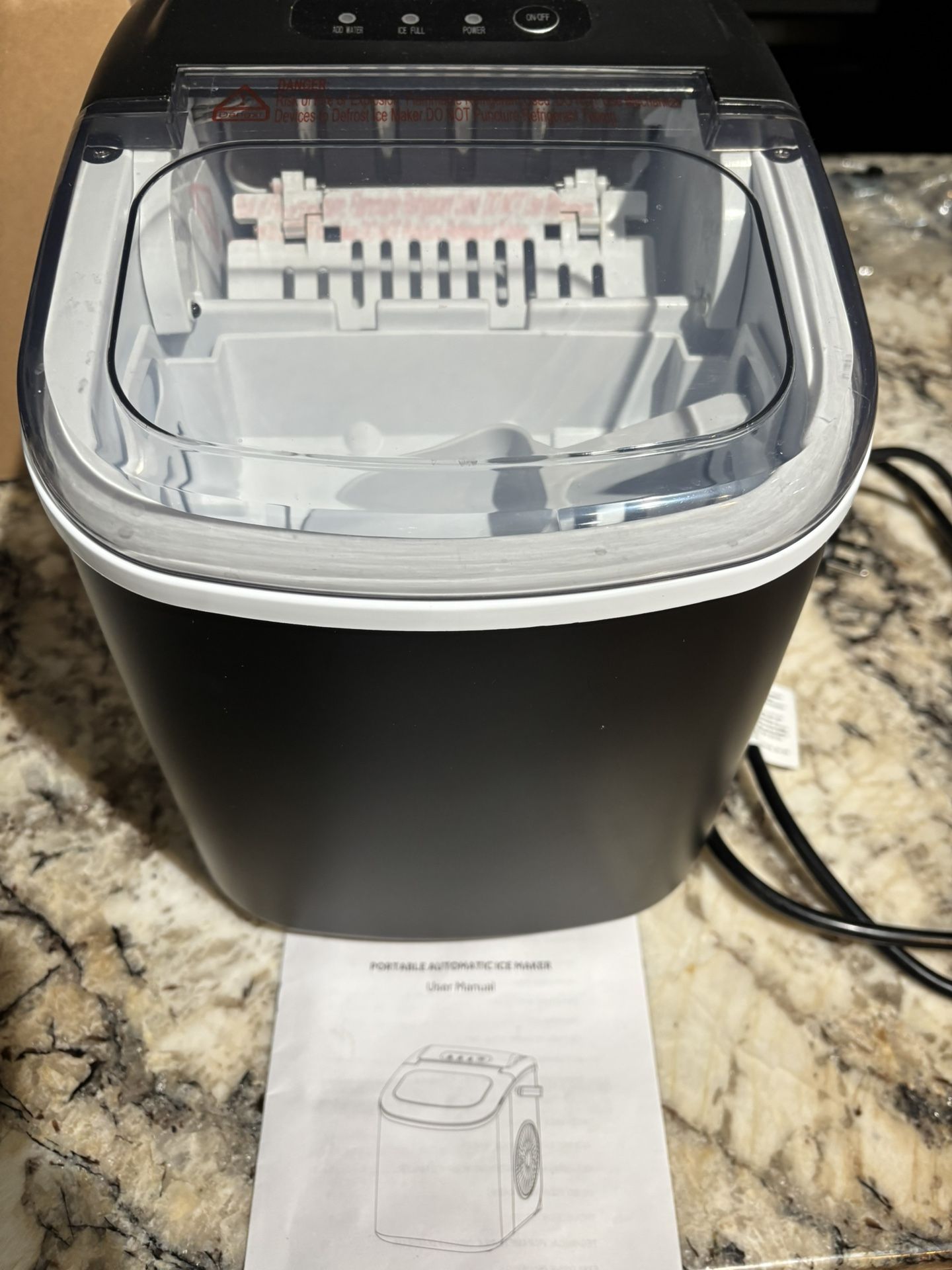 Portable Automatic Ice Maker With Handle
