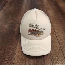 Rip Curl "Low Profile" trucker hat, breathable mesh back panel, clean and good condition