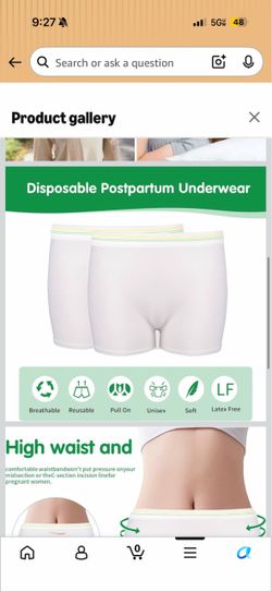 x3 Pack Mesh Underwear Postpartum Must Have Hospital Provide Washable Breathable Undies for Delivery, Surgical,Traveling (L/XL(13-39 in)) White