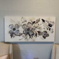 Floral decorative Canvas 47”x23.5”