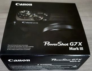 Canon PowerShot G7 X Mark III - 20.1MP Digital Camera - Black FREE FAST SHIPPING