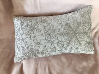 Metallic Snowflake Small Pillow