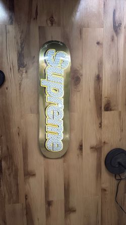 Supreme Bling Box Logo Skateboard Deck (SS22) Or Trade