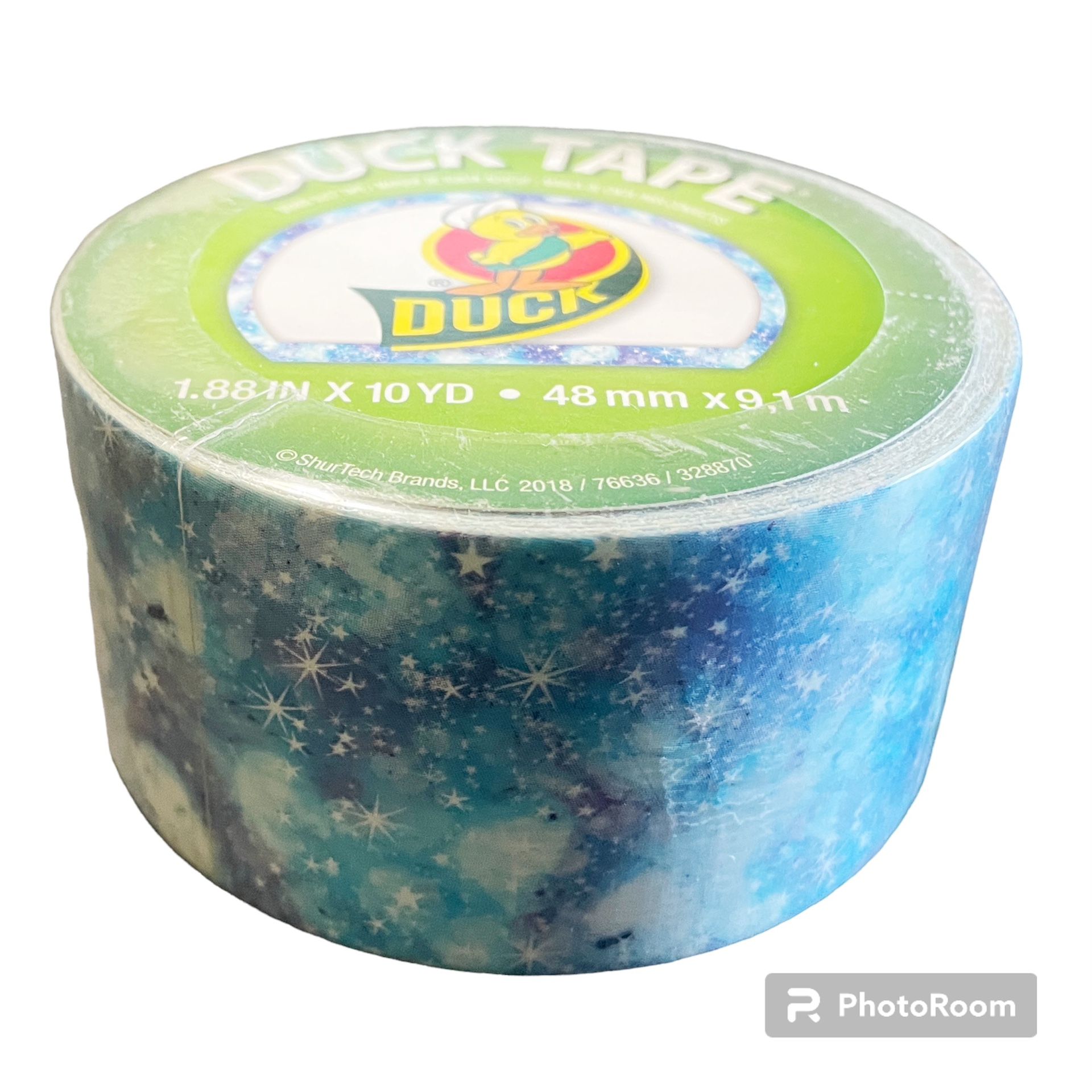 Blue Starry Galaxy Print Duct Tape Duck Brand Shurtech Factory Sealed