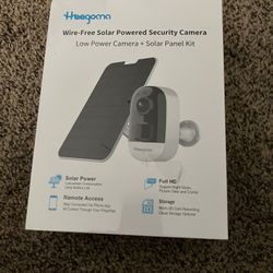 Heegoma Wire-Free Solar Powered Security Camera. New. Never Been Opened Or Used(See & Click On Pictures)