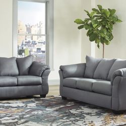 Darcy Steel Living Room Set

