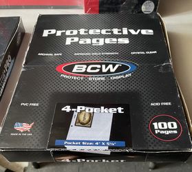 ULTRA PRO 4-Pocket Pages (100ct) for Trading Cards and Photos. 