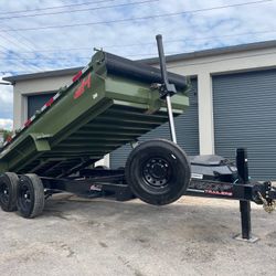 Horizon 7 x 14 Low Side Dump Trailer 14k