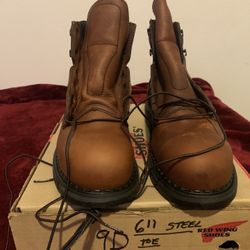 redwing 2226 size 9d steel toe