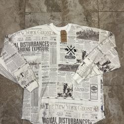 Rare Harry Potter new york spirit jersey Daily Prophet Paper white/Gray Size XL 