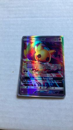 Pokemon card mimikyu GX
